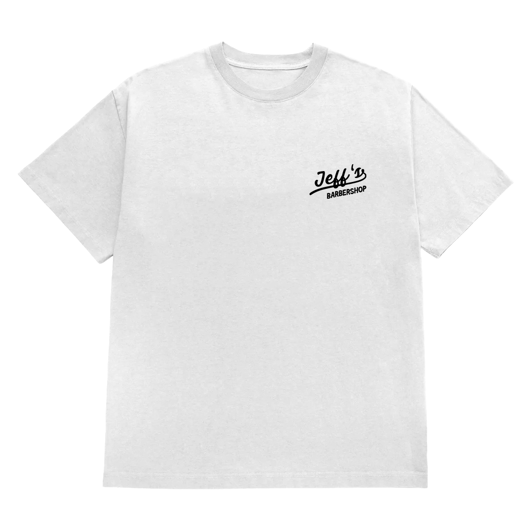 jeff's barbershop t shirt